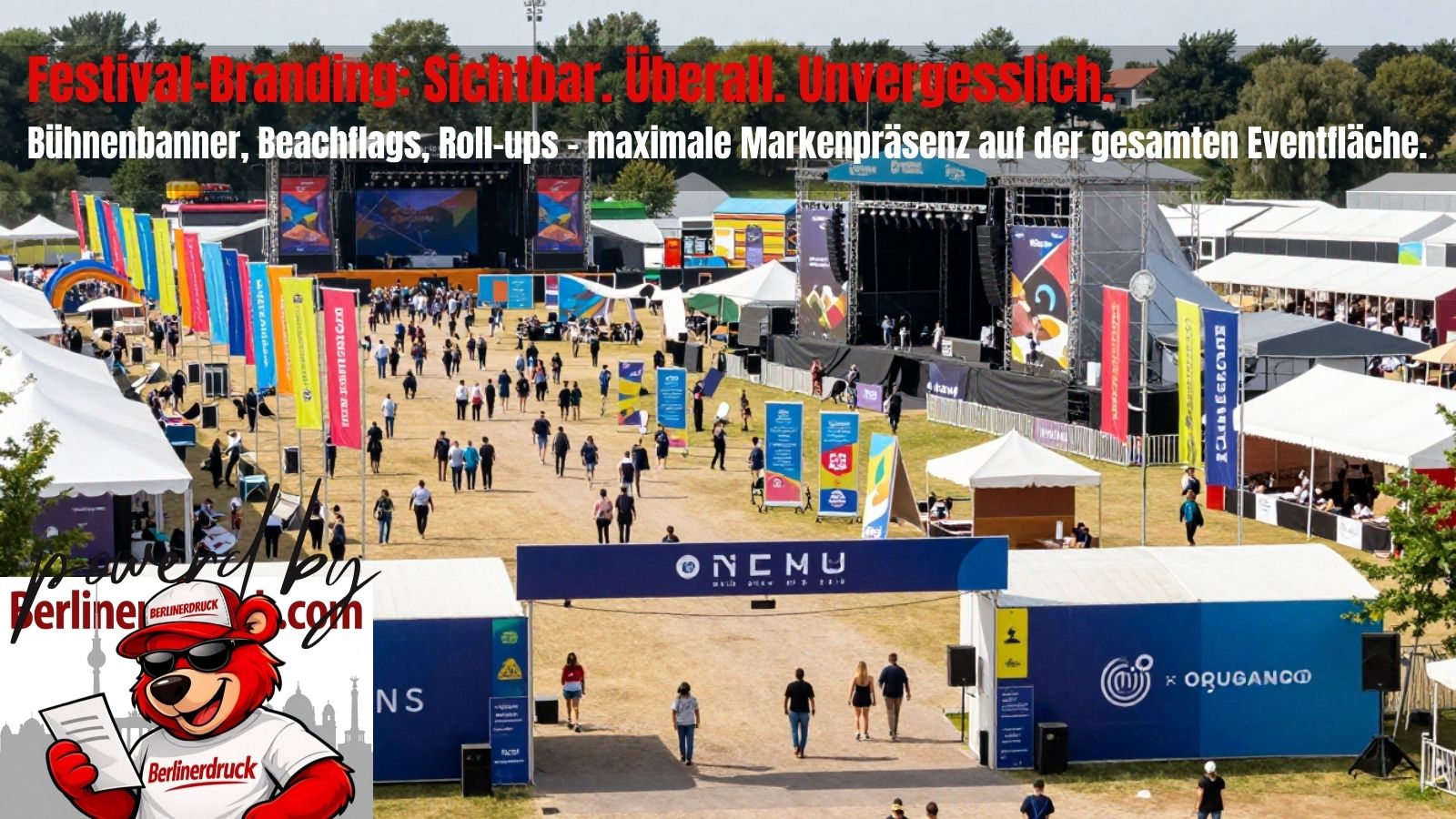 Die wichtigsten Druckprodukte für ein Sommerfestival – Flyer, Plakate, Banner und Eventwerbung Eventmarketing für Sommerfestivals mit hochwertigen Druckprodukten und Werbemitteln